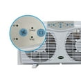thumbnail image 4 of Open Box Optimus F-5286 8" 3 Speed Cool Air Home Twin Window Fan w/ Thermostat, 4 of 5
