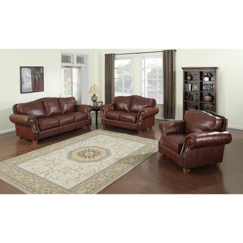 Brandon Distressed Whiskey Italian, Distressed Leather Sofa And Loveseat