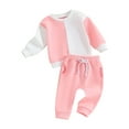 thumbnail image 1 of SUNSIOM Toddler Boys Fall Outfits Contrast Color 2Pcs Clothes Set, 1 of 8