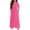 #A56-Hot Pink, variant on Girls Summer Dress Kids Casual Solid Color Short Sleeve Maxi Dress Cute Crew Neck Sundresses Summer Swing Dresses with Pocketss 13-14 Years,Hot Pink