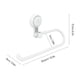thumbnail image 3 of Toallero de acero inoxidable con portarrollos | Montaje adhesivo sin taladro | Rotación de 360 grados | Organizador multifuncional para baño y cocina | Acabado blanco, 3 of 9