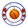 thumbnail image 4 of Personalized Basketball Ornament - Basketball Decor, Basketball Keepsake, Sports Ornaments for Christmas Tree, Personalized Basketball Gifts - Basketball Circle - Free Customization, 4 of 10