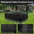 thumbnail image 4 of Premium Waterproof Outdoor Furniture Cover - Heavy Duty Patio Sectional Sofas Protector, Windproof & UV Resistant Patio Table Cover,126" L x 63" W x 28" H, 4 of 6