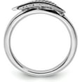 thumbnail image 2 of Sterling Silver Stackable Expressions Antiqued Feather Ring - Ring Size 6.0, 2 of 8