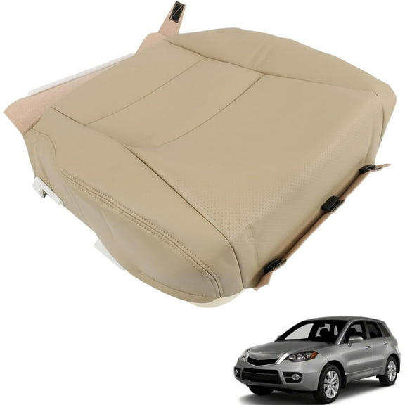 SEBLAFF Tan Driver Bottom Leather Seat Cover Replacement for 2007-2012 Acura