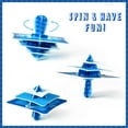 thumbnail image 4 of Zion Judaica Deluxe Dripless Hanukkah Candles Standard Size - 45 Exciting Tri Color Decorative Candles Tapered Quality Chanukah Candle Set with DIY Dreidel Prayer & Song Card for 8 Nights of Hanukah, 4 of 6