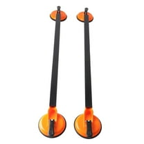 2Pcs 36.22inch Roof Rack Cross Bars Square Steel Tube Suction Mount Rooftop Cargo Luggage Carrier Universal