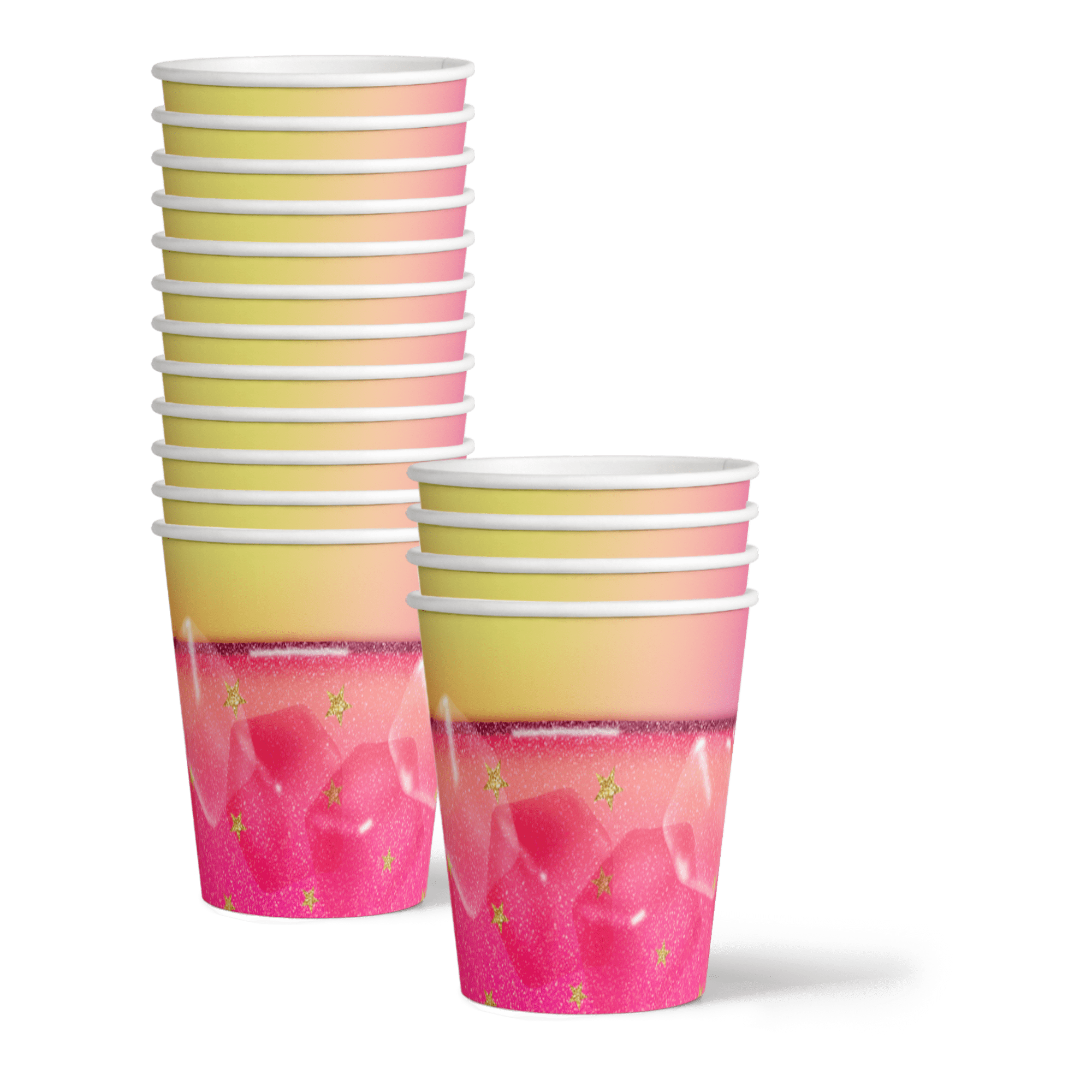 Girl's Glitter Slime Making Birthday Party Supplies Set Plates Napkins Cups Tableware Kit for 16