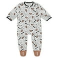 thumbnail image 2 of Infant & Newborn WEAR by Erin Andrews Las Vegas Raiders Sleep and Play Full-Zip Sleeper & Bib Set, 2 of 3