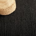 thumbnail image 3 of 5x8 Ft Oval Inner Black Jute Area Rug | Handmade | Solid Farmhouse Design | Natural Jute Rug for Living Room | Dining Room | Bedroom | Kitchen | Hallway | Entryway, 3 of 5