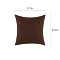 thumbnail image 3 of LSLJS Linen Throw Pillow Covers,Set of 2 Quadrate Cushion Case with 3 Vintage Buttons/Hidden Zipper,17.7x17.7" Ultra Soft Modern Style Cushion Cover for Sofa Bed Living Room Minimalism Decor, 3 of 5
