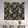thumbnail image 2 of Pofeuu Monster Car Print Wall Tapestry Decoration Wall Hanging Tapestry 60 x 51 Inch, 2 of 6
