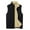 Black, variant on WTOBBY Men's Casual Solid Color Double-Sided Fleece Zipper Vest, Stand-Up Collar Fleece Vest for Layering in Cool Weather, Soft and Warm for Outdoor and Casual Wear,Black L