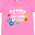 thumbnail image 4 of Inktastic In a World You Can Be Anything Be Kind Autism Awareness Boys or Girls Baby Bodysuit, 4 of 5