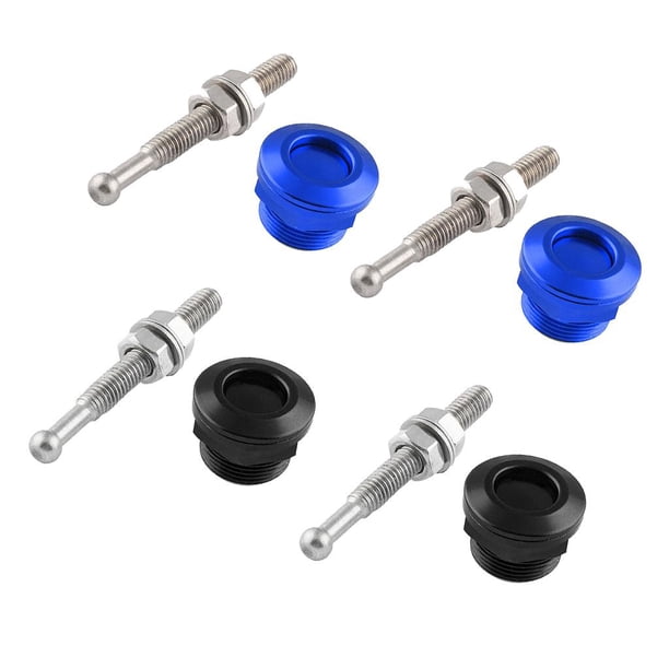 Paquete de 4 Pestillos de Liberación Rápida, Universales, 0,87 ''/ 22 Mm, Kit de Clip de Bloqueo de Pernos de Aluminio para Capó de Automóvil para Pla