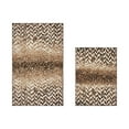 thumbnail image 5 of Better Trends Bath Rug Set 2 Piece Bath Mat Non Slip Micro Polyester Bathroom Floor Set, Shower, Tub, Casablanca Collection – (Brown), 5 of 6