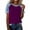 Purple# womens tops, variant on Oksale Summer Tops for Women Lightwieght Denim Patchwork Short Sleeve Sweatshirts Loose Casual Crewneck Fashion Clothing 2026 Gray M