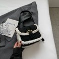 thumbnail image 4 of Bolso bandolera informal de PU con correa ajustable, bolso de viaje esponjoso, bolso bandolera suave para uso diario, 4 of 6