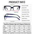 thumbnail image 6 of OCCI CHIARI 4.0 Reading Glasses Women Designer Reader 400(1.0 1.25 1.5 1.75 2.0 2.25 2.5 2.75 3.0 3.5 4.0) with Arylic Lens (Purple, 400), 6 of 6