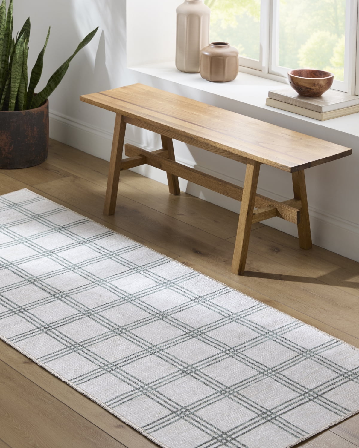 My Texas House Back to Campus Della 2'7" x 7' Washable Runner Rug