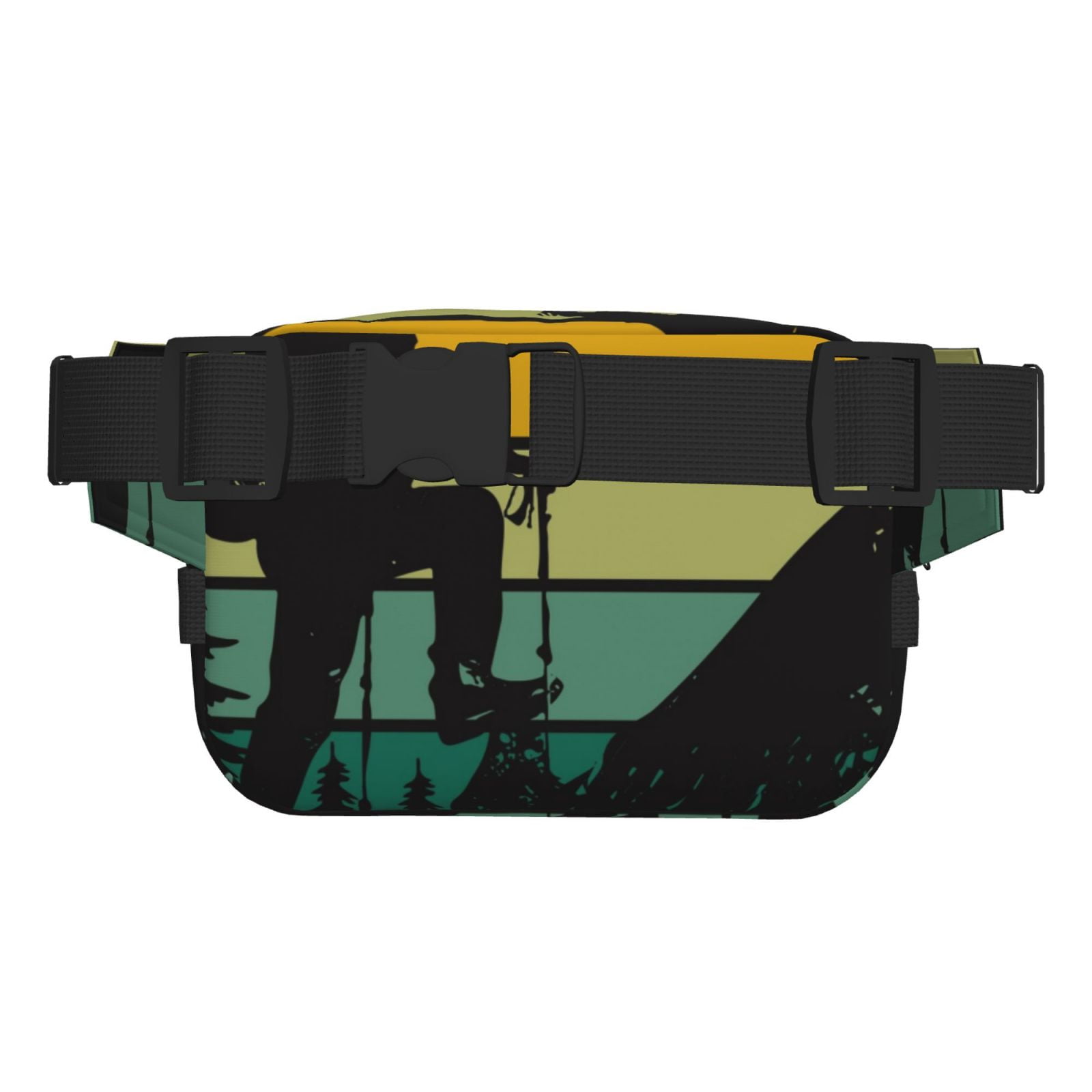 Picia Not All Who Wander Are Lost 1 Print Square Double-Layer Waist Bag Mini Adjustable Waist Belt Bag Exercise Running Travel Hiking