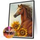 thumbnail image 2 of Pintura de diamante 5D DIY Taladro redondo completo Girasol Caballo Kit Decoración del hogar(4) Hugtrwg Para estrenar, 2 of 9