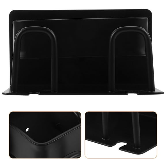 UPOUART 1Pack Wall-Mounted Toothbrush Holder Golden Black Aluminum for Bathroom Accessories Simple and Elegant Style