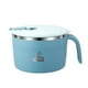 thumbnail image 1 of Injueey Cuenco de fideos instantáneos de acero inoxidable, ligero y portátil, adecuado para todas las ocasiones, seguro Cocina y Comedor azul nórdico 900ML, 1 of 6