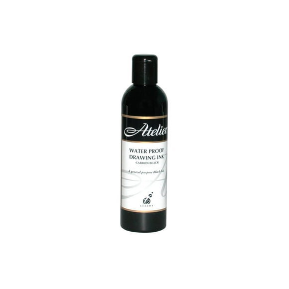 Interactive Professional Waterproof Black Drawing Ink 250 ml Bottle