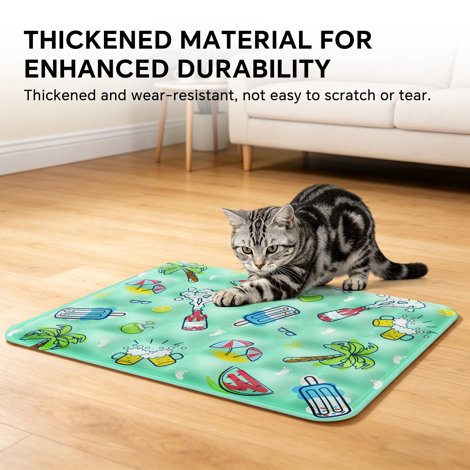 Pet Cooling Mat, Instant Cool Gel Pad for Dogs & Cats, Summer Instant Chill No Refrigeration, Portable Reusable Sleeping Bed (70*120cm/27.56*47.24in)
