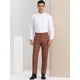 thumbnail image 3 of Pantalones de vestir a cuadros Lars Amadeus formales Cafe Blanco S, 3 of 6