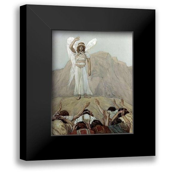 Tissot, James 12x14 Black Modern Framed Museum Art Print Titled - The Angels Rebuke