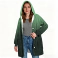 thumbnail image 5 of Turilly Gradual Printing Coats for Women Long Sleeve Hooded Coat Winter Loose Solid Warm Pocket Top Outerwears, 5 of 5