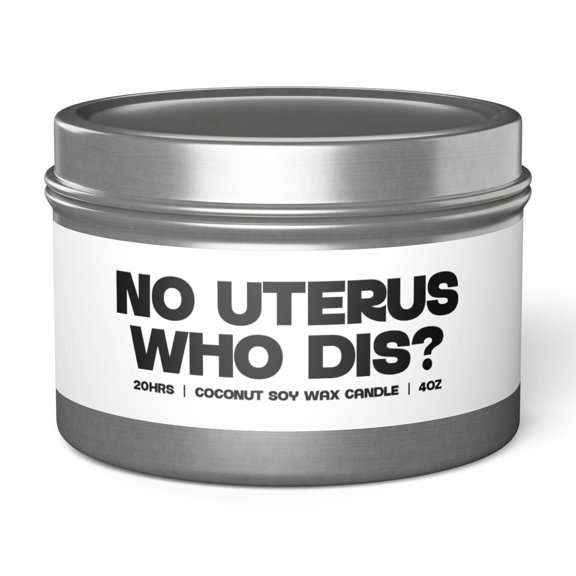 Hysterectomy Uterus Tin Candle Gifts Home Office Decor Vanilla Coffee