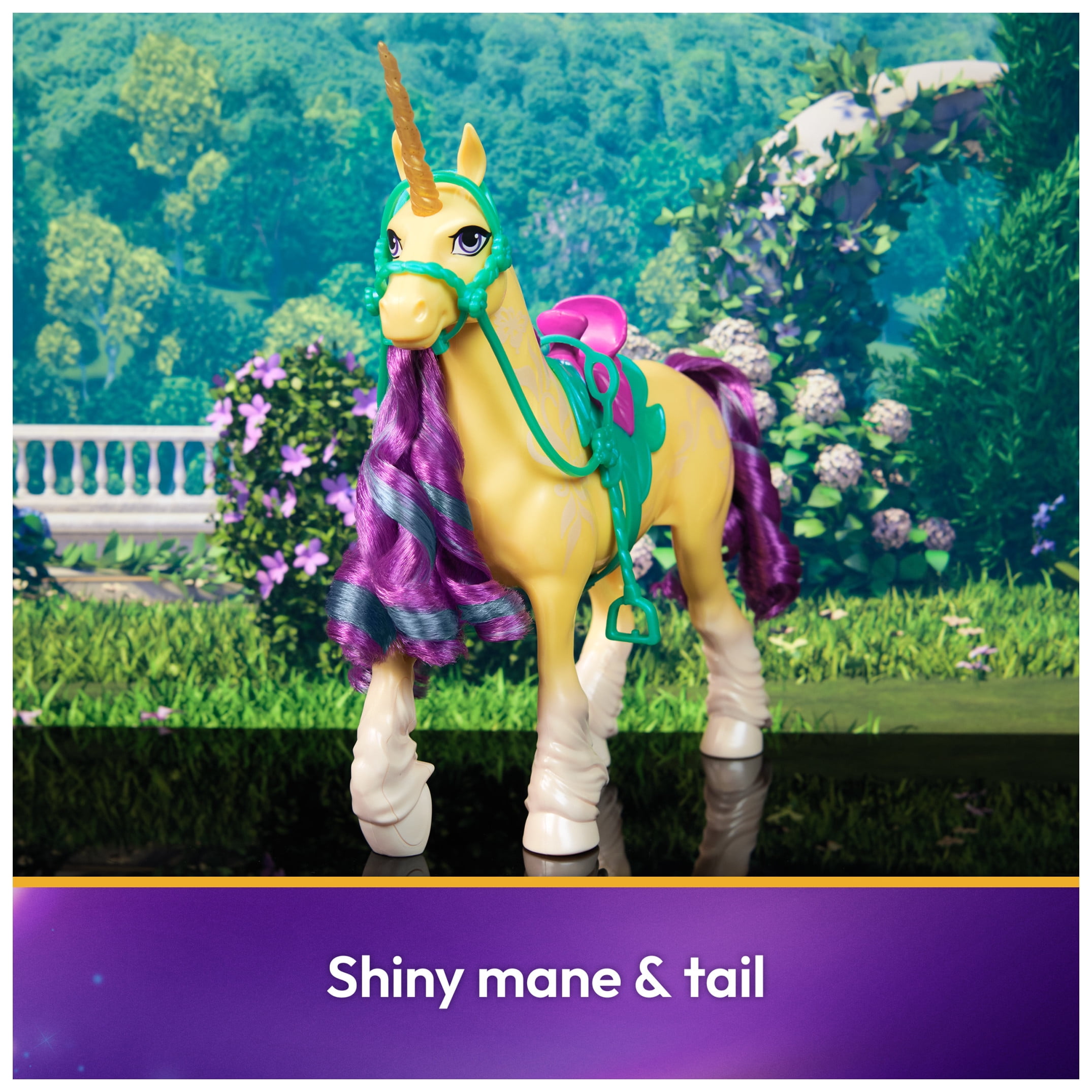 Unicorn Academy, Leaf Unicorn with Head Movement, Toys for Girls Ages 4+