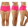 thumbnail image 7 of ToBeInStyle Women's 6 Pack High Waisted Seamless Basic Laser Cut Panties - Vibrant - X-Large, 7 of 7