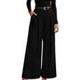 thumbnail image 2 of CHEEREAM Wide Leg Trousers Womens Elastic High Waisted Dress Pants Pleated Slacks Flowy Business Work Palazzo Pants, 2 of 6