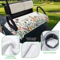 thumbnail image 5 of Golf Cart Seat Covers for 2 Seater,Botanical Flowers Microfiber Cart Seat Towel Blanket,Country Watercolor Floral Plants Absorbent Breathable Non Slip Bench Seats Protector for Golf Course 51"x31", 5 of 9