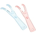 thumbnail image 4 of 2 soportes para hilo dental con carrete incorporado, alambre plano, repuestos (rosa + azul), 4 of 7