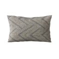 thumbnail image 5 of Plutus Brands Blue Triangle Chevron Luxury Throw Pillow-Size:26" x 26", 5 of 9
