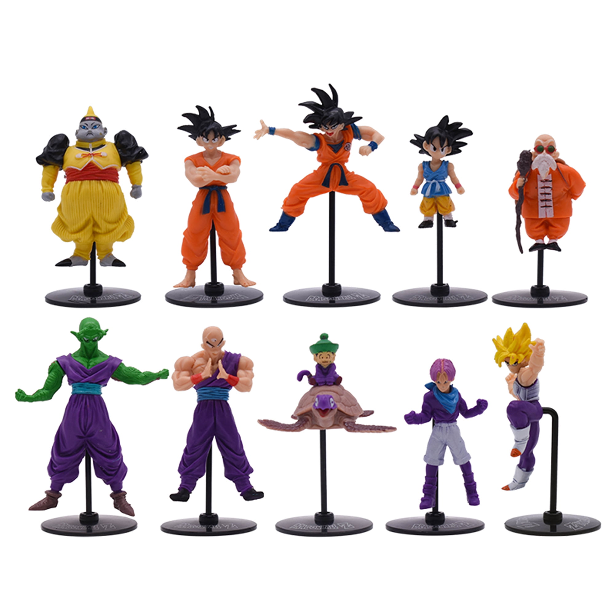 10 Pack Dragon Ball Z Action Figure Set 4 inch Dragon Ball Z