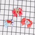 thumbnail image 3 of Pinzas para el cabello JAMW con lazos navideños para niña Santa árbol de Navidad y gorra estilos de alce, 3 of 5