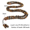 thumbnail image 2 of 9Style 108 Mala Beads Bracelets For Women Men Buddha Natural Tiger Eye Matte Lava Stone Charm Necklace Fashion Bracelet Jewelry, 2 of 6