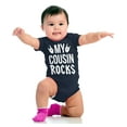 thumbnail image 4 of My Cousin Rocks Family Musician Romper Boys or Girls Infant Baby Brisco Brands 6M, 4 of 7