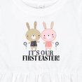 thumbnail image 4 of Inktastic Twins First Easter Boy Girl Girls Baby Dress, 4 of 5
