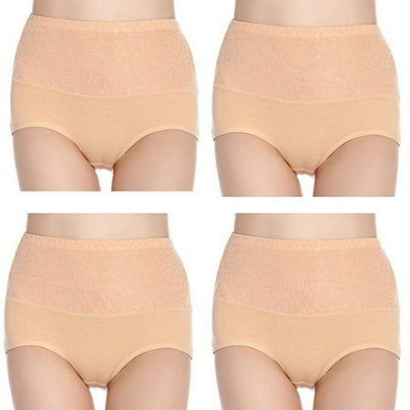 GZWYHT Hipster Panties Clearance Cotton Underwear Women High Waist Tummy Control Panties Underwear Shapewear Brief Panties High Waisted Underwear Womens Underwear Seamless Underwear Beige M