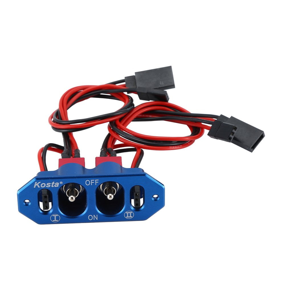 CNC Heavy Duty Double ON-OFF Power Switch With Futaba JR Cable For RC Models