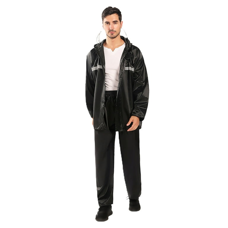 Rain Suits for Men Classic Rain Gear Waterproof Rain Coats Hooded