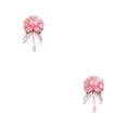 thumbnail image 4 of Bearachild Tire de la cinta de lazo para envolver regalos Regalo de Navidad para celebración Rosa Rosado 2piezas, 4 of 6