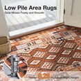 thumbnail image 4 of Washable Area Rugs for Living Room, Curtilage 6'x9' Moroccan Style Indoor Rugs, Non-Slip Soft Low Pile Carpet for Bedroom, Office, Dining Room, 4 of 10